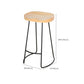 Contemporary Barstool Contoured Seat Bar Stool with Metal Base Clearhalo 'Bar Furniture' 'Bar Stools' 'bar_stools' 'furn' 'furn_bar_stools' 'Furniture' 'Kitchen & Dining Furniture' 6746004