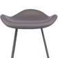 Glam Leather Bar Stool Backless Metal Base Counter Stool for Bristol