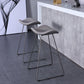 Glam Leather Bar Stool Backless Metal Base Counter Stool for Bristol