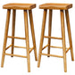 Tabouret de salle à manger en bois massif contemporain tabouret de bar sans repose-pied avec repose-pied