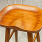 Tabouret de salle à manger en bois massif contemporain tabouret de bar sans repose-pied avec repose-pied