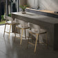 Armless Modern Counter Stool Faux Leather and Metal Counter Bar Stool