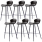 Taburete de bar de estilo moderno taburete de respaldo de cuero para sala de estar