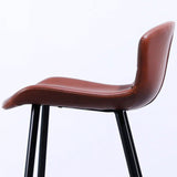 Modern Style Bar Stool Leather Backrest Counter Stool for Living Room