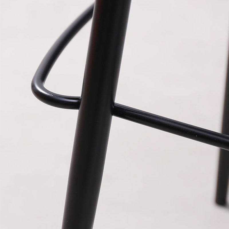 Taburete de bar de estilo moderno taburete de respaldo de cuero para sala de estar