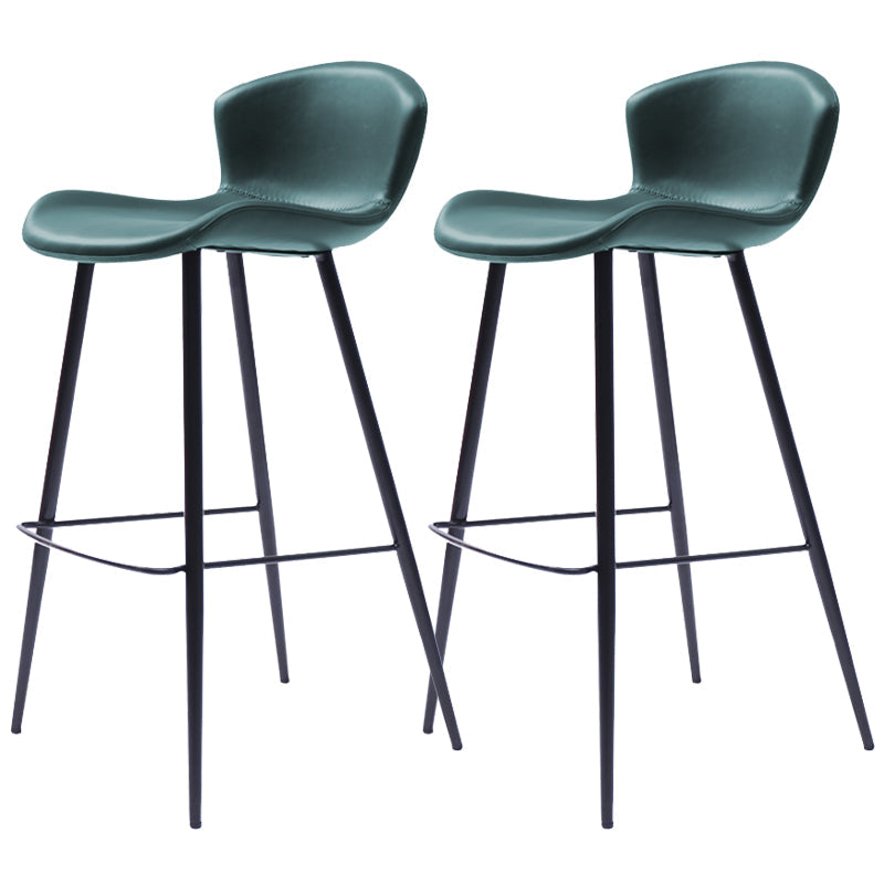 Taburete de bar de estilo moderno taburete de respaldo de cuero para sala de estar