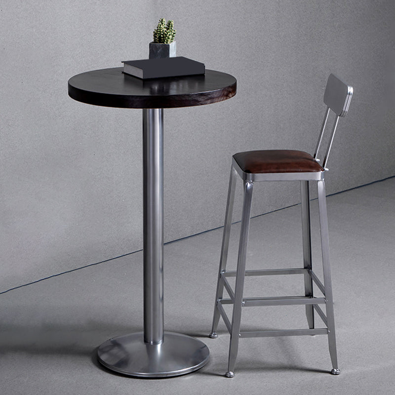 Metal Dining Stools Contemporary Armless Faux Leathe Bar Stools Clearhalo 'Bar Furniture' 'Bar Stools' 'bar_stools' 'furn' 'furn_bar_stools' 'Furniture' 'Kitchen & Dining Furniture' 6746200