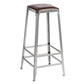 Metal Dining Stools Contemporary Armless Faux Leathe Bar Stools Backless 1 Piece Bar Stool(31"H) Clearhalo 'Bar Furniture' 'Bar Stools' 'bar_stools' 'furn' 'furn_bar_stools' 'Furniture' 'Kitchen & Dining Furniture' 6746240