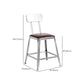 Metal Dining Stools Contemporary Armless Faux Leathe Bar Stools Clearhalo 'Bar Furniture' 'Bar Stools' 'bar_stools' 'furn' 'furn_bar_stools' 'Furniture' 'Kitchen & Dining Furniture' 6746245