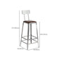 Metal Dining Stools Contemporary Armless Faux Leathe Bar Stools Clearhalo 'Bar Furniture' 'Bar Stools' 'bar_stools' 'furn' 'furn_bar_stools' 'Furniture' 'Kitchen & Dining Furniture' 6746249