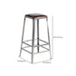 Metal Dining Stools Contemporary Armless Faux Leathe Bar Stools Clearhalo 'Bar Furniture' 'Bar Stools' 'bar_stools' 'furn' 'furn_bar_stools' 'Furniture' 'Kitchen & Dining Furniture' 6746250