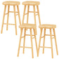 Solid Wood Counter Bar Stool Contemporary Armless Counter Stools