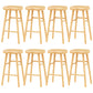 Solid Wood Counter Bar Stool Contemporary Armless Counter Stools