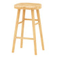 Solid Wood Counter Bar Stool Contemporary Armless Counter Stools