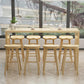 Solid Wood Counter Bar Stool Contemporary Armless Counter Stools