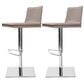 Tabourets de comptoir réglables en hauteur Tabouret de bar en métal et simili cuir