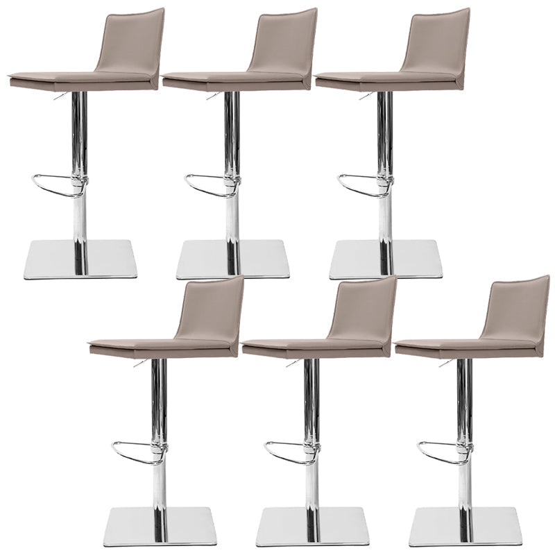 Tabourets de comptoir réglables en hauteur Tabouret de bar en métal et simili cuir