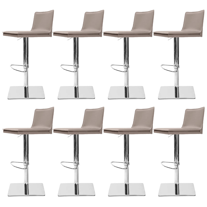Tabourets de comptoir réglables en hauteur Tabouret de bar en métal et simili cuir