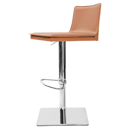 Tabourets de comptoir réglables en hauteur Tabouret de bar en métal et simili cuir