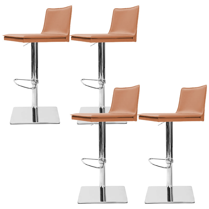 Tabourets de comptoir réglables en hauteur Tabouret de bar en métal et simili cuir