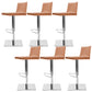 Tabourets de comptoir réglables en hauteur Tabouret de bar en métal et simili cuir