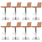 Tabourets de comptoir réglables en hauteur Tabouret de bar en métal et simili cuir