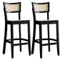 Solid Wood Bar and Counter Stool Armless Counter Height Stools