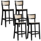 Solid Wood Bar and Counter Stool Armless Counter Height Stools