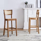 Solid Wood Bar and Counter Stool Armless Counter Height Stools