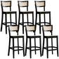 Solid Wood Bar and Counter Stool Armless Counter Height Stools