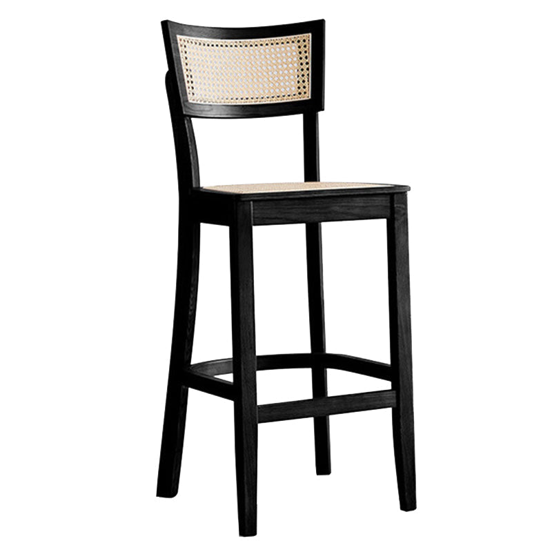 Solid Wood Bar and Counter Stool Armless Counter Height Stools