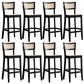 Solid Wood Bar and Counter Stool Armless Counter Height Stools