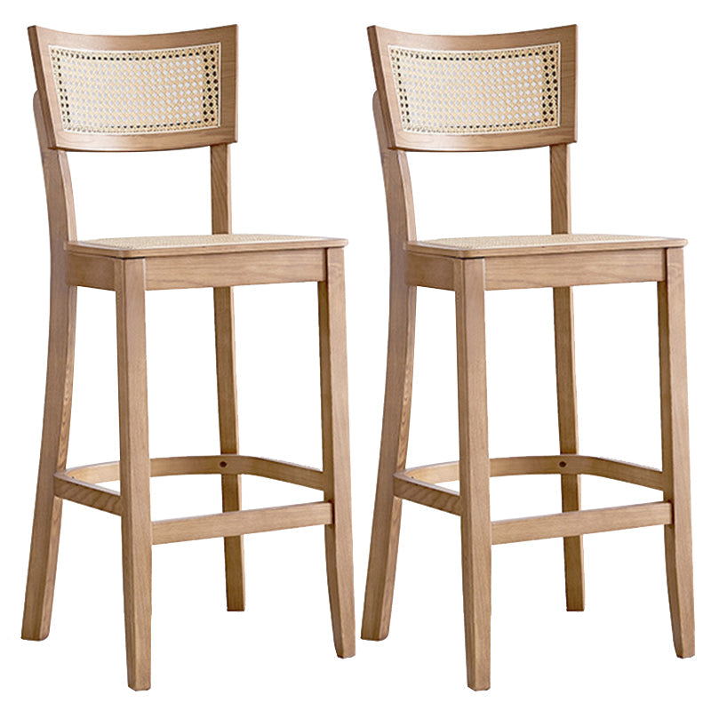 Solid Wood Bar and Counter Stool Armless Counter Height Stools