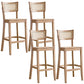 Solid Wood Bar and Counter Stool Armless Counter Height Stools