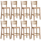 Solid Wood Bar and Counter Stool Armless Counter Height Stools
