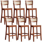 Solid Wood Bar and Counter Stool Armless Counter Height Stools