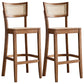 Solid Wood Bar and Counter Stool Armless Counter Height Stools