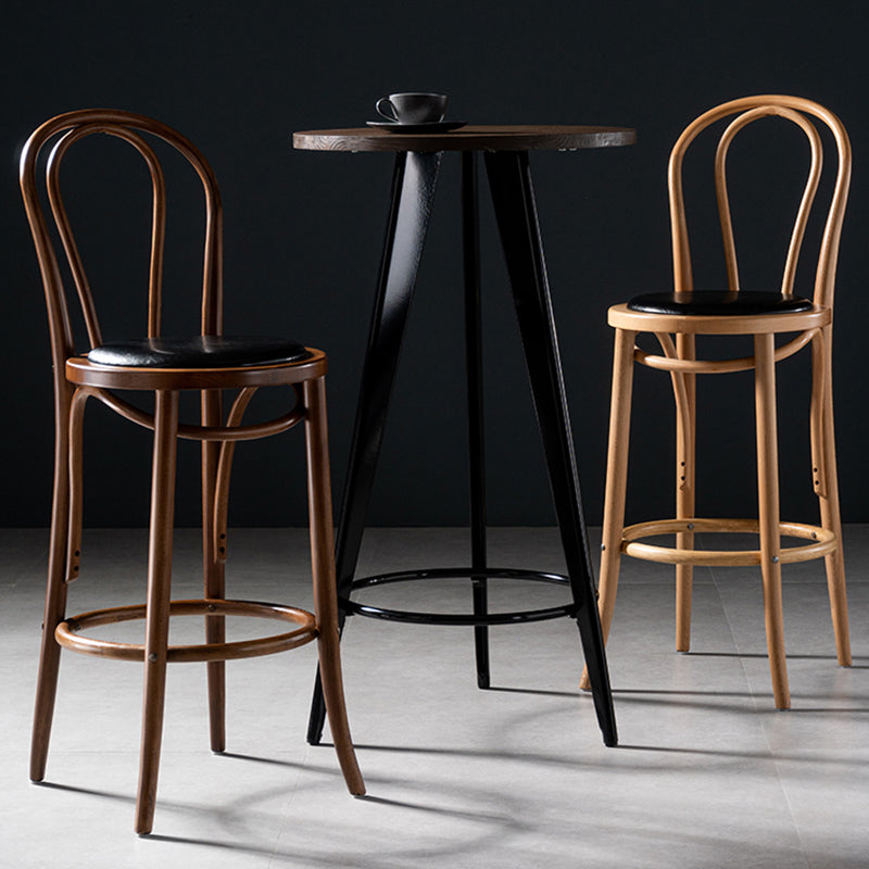 Modern Style Bar Stool Backrest Solid Wood Counter Stool for Bristol Clearhalo 'Bar Furniture' 'Bar Stools' 'bar_stools' 'furn' 'furn_bar_stools' 'Furniture' 'Kitchen & Dining Furniture' 6746361