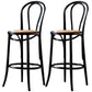 Modern Style Bar Stool Backrest Solid Wood Counter Stool for Bristol Black 2 Piece Set Clearhalo 'Bar Furniture' 'Bar Stools' 'bar_stools' 'furn' 'furn_bar_stools' 'Furniture' 'Kitchen & Dining Furniture' 6746362