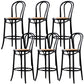 Modern Style Bar Stool Backrest Solid Wood Counter Stool for Bristol Black 6 Piece Set Clearhalo 'Bar Furniture' 'Bar Stools' 'bar_stools' 'furn' 'furn_bar_stools' 'Furniture' 'Kitchen & Dining Furniture' 6746365
