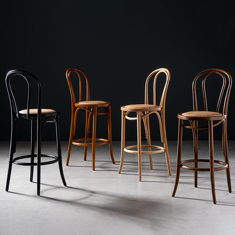 Modern Style Bar Stool Backrest Solid Wood Counter Stool for Bristol Clearhalo 'Bar Furniture' 'Bar Stools' 'bar_stools' 'furn' 'furn_bar_stools' 'Furniture' 'Kitchen & Dining Furniture' 6746366