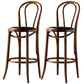 Modern Style Bar Stool Backrest Solid Wood Counter Stool for Bristol Brown-Black 2 Piece Set Clearhalo 'Bar Furniture' 'Bar Stools' 'bar_stools' 'furn' 'furn_bar_stools' 'Furniture' 'Kitchen & Dining Furniture' 6746393