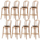 Modern Style Bar Stool Backrest Solid Wood Counter Stool for Bristol Natural Wood Black 8 Piece Set Clearhalo 'Bar Furniture' 'Bar Stools' 'bar_stools' 'furn' 'furn_bar_stools' 'Furniture' 'Kitchen & Dining Furniture' 6746401