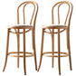 Modern Style Bar Stool Backrest Solid Wood Counter Stool for Bristol Natural Wood White 2 Piece Set Clearhalo 'Bar Furniture' 'Bar Stools' 'bar_stools' 'furn' 'furn_bar_stools' 'Furniture' 'Kitchen & Dining Furniture' 6746403