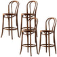 Modern Style Bar Stool Backrest Solid Wood Counter Stool for Bristol Nut-Brown 4 Piece Set Clearhalo 'Bar Furniture' 'Bar Stools' 'bar_stools' 'furn' 'furn_bar_stools' 'Furniture' 'Kitchen & Dining Furniture' 6746409