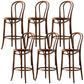 Modern Style Bar Stool Backrest Solid Wood Counter Stool for Bristol Nut-Brown 6 Piece Set Clearhalo 'Bar Furniture' 'Bar Stools' 'bar_stools' 'furn' 'furn_bar_stools' 'Furniture' 'Kitchen & Dining Furniture' 6746410