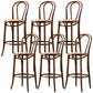 Modern Style Bar Stool Backrest Solid Wood Counter Stool for Bristol Light Walnut 6 Piece Set Clearhalo 'Bar Furniture' 'Bar Stools' 'bar_stools' 'furn' 'furn_bar_stools' 'Furniture' 'Kitchen & Dining Furniture' 6746415