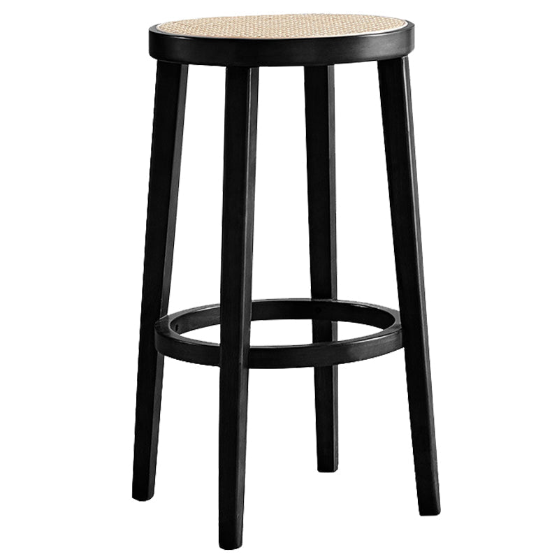 Vaste houten toonhoogte krukken backless balk en tegenstoel