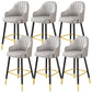 Bucket Dining Stool Contemporary Armed Bar Stool with Cushion Gray 6 Piece Set Clearhalo 'Bar Furniture' 'Bar Stools' 'bar_stools' 'furn' 'furn_bar_stools' 'Furniture' 'Kitchen & Dining Furniture' 6746450