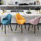 Bucket Dining Stool Contemporary Armed Bar Stool with Cushion Clearhalo 'Bar Furniture' 'Bar Stools' 'bar_stools' 'furn' 'furn_bar_stools' 'Furniture' 'Kitchen & Dining Furniture' 6746461